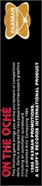 Box back cover for On The Oche on the Amstrad CPC.