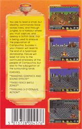 Box back cover for Operation Hanoi on the Amstrad CPC.