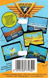 Box back cover for Operation Hormuz on the Amstrad CPC.