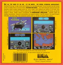 Box back cover for PHM Pegasus on the Amstrad CPC.