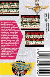 Box back cover for Para Assault Course on the Amstrad CPC.