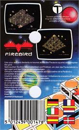 Box back cover for Parabola on the Amstrad CPC.