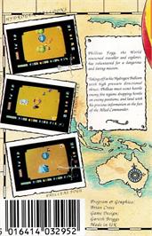 Box back cover for Phileas Fogg's Balloon Battles on the Amstrad CPC.