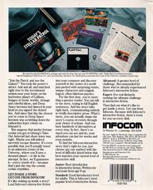 Box back cover for Planetfall on the Amstrad CPC.