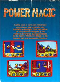 Box back cover for Power Magic on the Amstrad CPC.