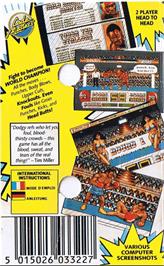 Box back cover for Pro Boxing Simulator on the Amstrad CPC.
