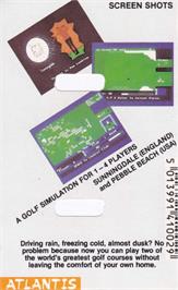 Box back cover for Pro Golf on the Amstrad CPC.