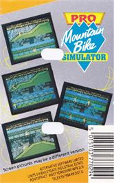 Box back cover for Pro Mountain Bike Simulator on the Amstrad CPC.