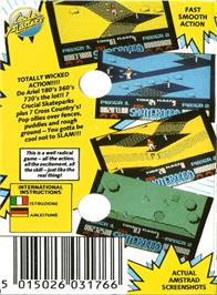 Box back cover for Pro Skateboard Simulator on the Amstrad CPC.