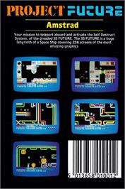 Box back cover for Project Future on the Amstrad CPC.