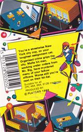 Box back cover for Psycho City on the Amstrad CPC.