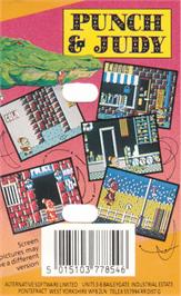 Box back cover for Punch And Judy on the Amstrad CPC.