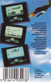 Box back cover for Q10 Tankbuster on the Amstrad CPC.
