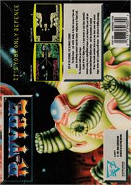 Box back cover for R-Type on the Amstrad CPC.