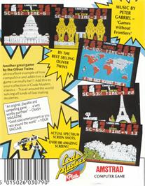 Box back cover for Race Against Time, The on the Amstrad CPC.