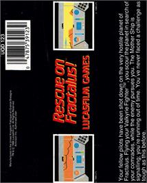 Box back cover for Rescue on Fractalus! on the Amstrad CPC.