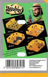 Box back cover for Revolver on the Amstrad CPC.