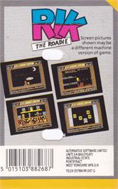 Box back cover for Rik The Roadie on the Amstrad CPC.