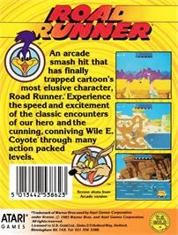 Box back cover for Road Runner on the Amstrad CPC.