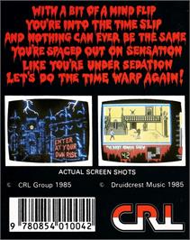 Box back cover for Rocky Horror Show on the Amstrad CPC.