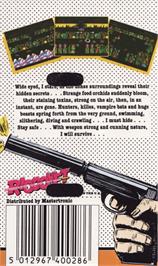Box back cover for Sabre Wulf on the Amstrad CPC.