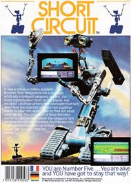 Box back cover for Short Circuit on the Amstrad CPC.