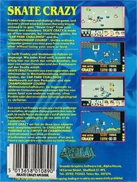 Box back cover for Skate Crazy on the Amstrad CPC.
