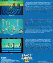 Box back cover for Space Harrier 2 on the Amstrad CPC.
