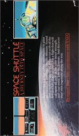 Box back cover for Space Shuttle: A Journey into Space on the Amstrad CPC.