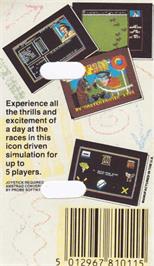 Box back cover for Sport Of Kings on the Amstrad CPC.