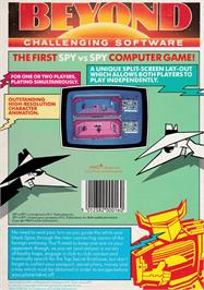 Box back cover for Spy vs. Spy on the Amstrad CPC.
