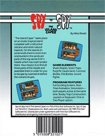 Box back cover for Spy vs. Spy II: The Island Caper on the Amstrad CPC.