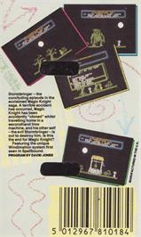 Box back cover for Stormbringer on the Amstrad CPC.