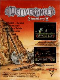 Box back cover for Stormlord II: Deliverance on the Amstrad CPC.