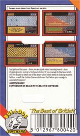 Box back cover for Streaker on the Amstrad CPC.