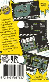 Box back cover for Stuntman Seymour on the Amstrad CPC.