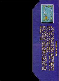 Box back cover for Super Sapiens on the Amstrad CPC.