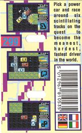 Box back cover for Super Stock Car on the Amstrad CPC.