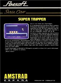 Box back cover for Super Tripper on the Amstrad CPC.