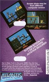 Box back cover for Superkid on the Amstrad CPC.