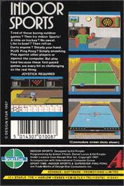 Box back cover for Superstar Indoor Sports on the Amstrad CPC.
