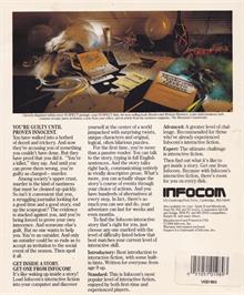 Box back cover for Suspect on the Amstrad CPC.