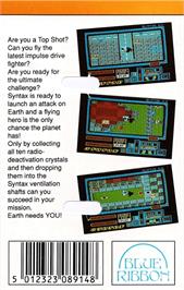 Box back cover for Syntax on the Amstrad CPC.