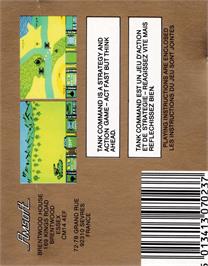 Box back cover for Tank Command on the Amstrad CPC.