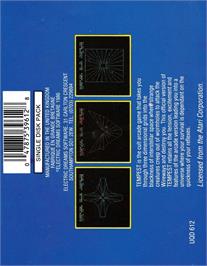Box back cover for Tempest on the Amstrad CPC.