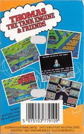 Box back cover for Thomas the Tank Engine & Friends on the Amstrad CPC.