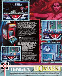 Box back cover for Thunder Jaws on the Amstrad CPC.