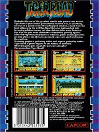 Box back cover for Tiger Road on the Amstrad CPC.