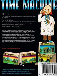 Box back cover for Time Machine on the Amstrad CPC.