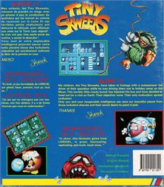 Box back cover for Tiny Skweeks on the Amstrad CPC.